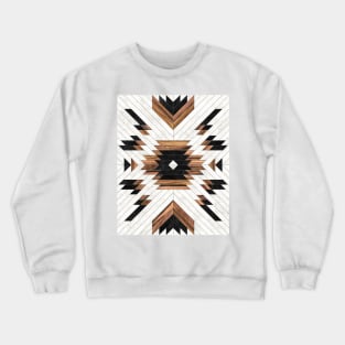 Urban Tribal Pattern No.5 - Aztec - Concrete and Wood Crewneck Sweatshirt